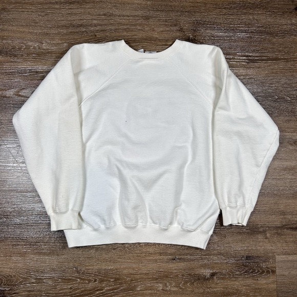 Vintage Looney Tunes Sweatshirt Mens M White AMCE Clothing Co 90s Embroidered - Picture 2 of 5